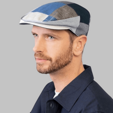 Load image into Gallery viewer, Men's Linen Patchwork Irish Cap