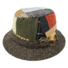 Load image into Gallery viewer, Irish Tweed Hat with Patchwork Design