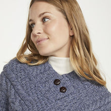 Load image into Gallery viewer, Classic Merino Wool Irish Cable Knit Poncho