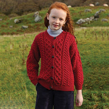 Load image into Gallery viewer, Children's Merino Aran Cardigan