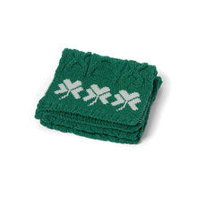 Load image into Gallery viewer, Aran Wool Scarf with Shamrocks