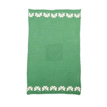 Load image into Gallery viewer, Merino Wool Irish Shamrock Blanket Green Studio Tara Irish Clothing.com