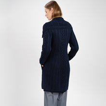 Load image into Gallery viewer, Merino Wool Large Collar Aran Coat