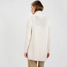 Load image into Gallery viewer, Women's Heavy Knit Open Front Aran Cardigan