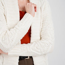 Load image into Gallery viewer, Women's Heavy Knit Open Front Aran Cardigan