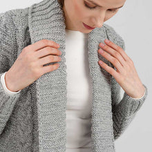 Load image into Gallery viewer, Women's Heavy Knit Open Front Aran Cardigan