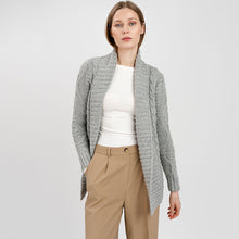 Load image into Gallery viewer, Women's Heavy Knit Open Front Aran Cardigan