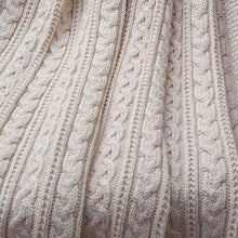 Load image into Gallery viewer, Cable Knit Irish Bed Runner