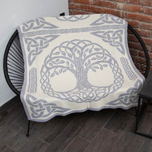Load image into Gallery viewer, Tree of Life Celtic Wool Throw
