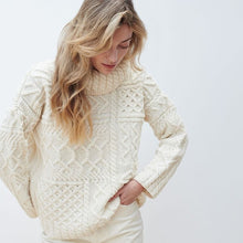 Load image into Gallery viewer, Oversized Patchwork Aran Sweater