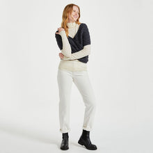 Load image into Gallery viewer, Merino Wool Buttoned Aran Wrap Cardigan