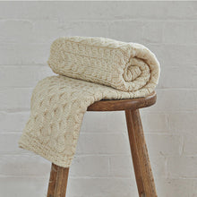Load image into Gallery viewer, Honeycomb Irish Aran Throw