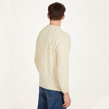 Load image into Gallery viewer, Honeycomb Crew Neck Irish Sweater