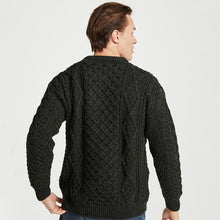 Load image into Gallery viewer, Honeycomb Crew Neck Irish Sweater