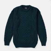 Load image into Gallery viewer, Honeycomb Crew Neck Irish Sweater