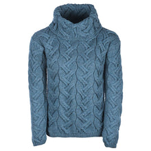 Load image into Gallery viewer, Women's Chunky Turtleneck Irish Sweater