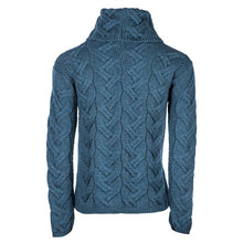 Load image into Gallery viewer, Women's Chunky Turtleneck Irish Sweater