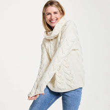Load image into Gallery viewer, Women's Chunky Turtleneck Irish Sweater