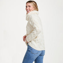 Load image into Gallery viewer, Women's Chunky Turtleneck Irish Sweater