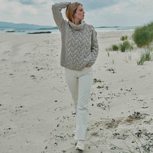 Load image into Gallery viewer, Women's Chunky Turtleneck Irish Sweater