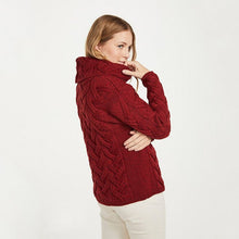 Load image into Gallery viewer, Women's Chunky Turtleneck Irish Sweater