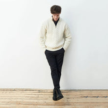 Load image into Gallery viewer, Men's Zipper Irish Sweater