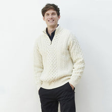 Load image into Gallery viewer, Men's Zipper Irish Sweater