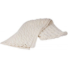 Load image into Gallery viewer, Fine Merino Wool Oversized Aran Cable Knit Scarf