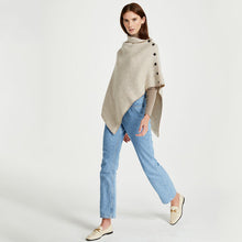 Load image into Gallery viewer, Wool Herringbone Irish Poncho