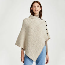 Load image into Gallery viewer, Wool Herringbone Irish Poncho