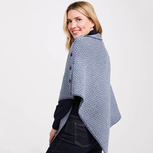 Load image into Gallery viewer, Wool Herringbone Irish Poncho