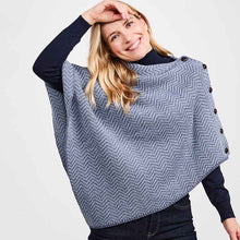 Load image into Gallery viewer, Wool Herringbone Irish Poncho