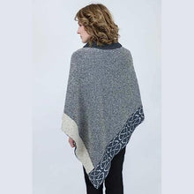 Load image into Gallery viewer, Grey Celtic Knot Irish Ladies Poncho