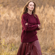 Load image into Gallery viewer, Ladies Traditional Heavyweight Fisherman Sweater