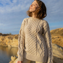 Load image into Gallery viewer, Ladies Traditional Heavyweight Fisherman Sweater