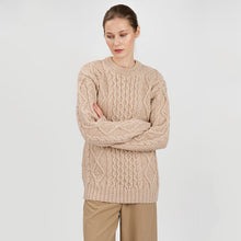 Load image into Gallery viewer, Ladies Traditional Heavyweight Fisherman Sweater