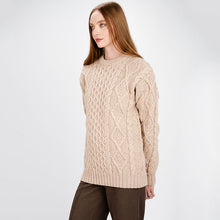 Load image into Gallery viewer, Ladies Traditional Heavyweight Fisherman Sweater