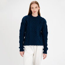 Load image into Gallery viewer, Ladies Traditional Heavyweight Fisherman Sweater