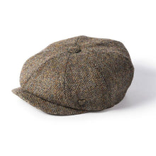 Load image into Gallery viewer, Harris Tweed Ireland Newsboy Flat Cap