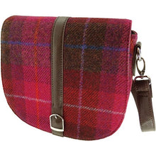 Load image into Gallery viewer, Pink Harris Tweed Ladies Shoulder Bag
