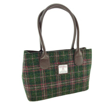 Load image into Gallery viewer, Green Plaid Ladies Tweed Handbag