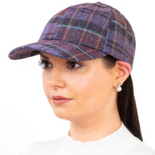 Load image into Gallery viewer, Ladies Irish Tweed Tartan Baseball Cap