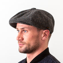 Load image into Gallery viewer, Men's Donegal Tweed 8-panel Flat Cap