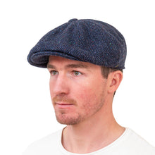 Load image into Gallery viewer, Men's Donegal Tweed 8-panel Flat Cap