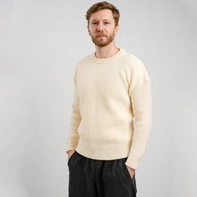 Load image into Gallery viewer, Men's Wool Ribbed Aran Isle Sweater
