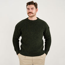Load image into Gallery viewer, Men's Wool Ribbed Aran Isle Sweater