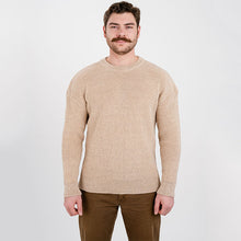 Load image into Gallery viewer, Men's Wool Ribbed Aran Isle Sweater