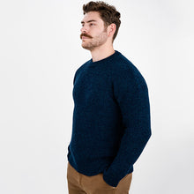 Load image into Gallery viewer, Men's Wool Ribbed Aran Isle Sweater