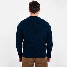 Load image into Gallery viewer, Men's Wool Ribbed Aran Isle Sweater