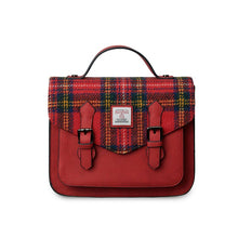 Load image into Gallery viewer, Handcrafted Harris Tweed & Leather Medium Calton Satchel